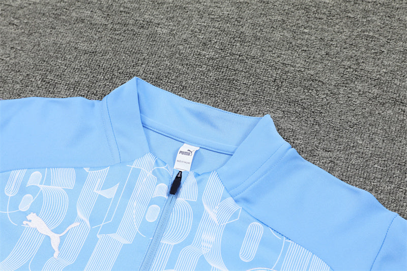 Buzo Completo Manchester City Azul Diseño Celeste