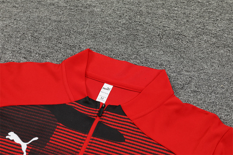 Buzo Completo AC Milán Diseño Rojo