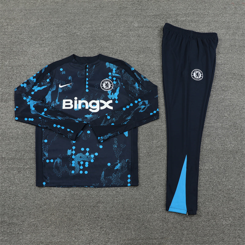 Buzo Completo Chelsea Diseño Celeste