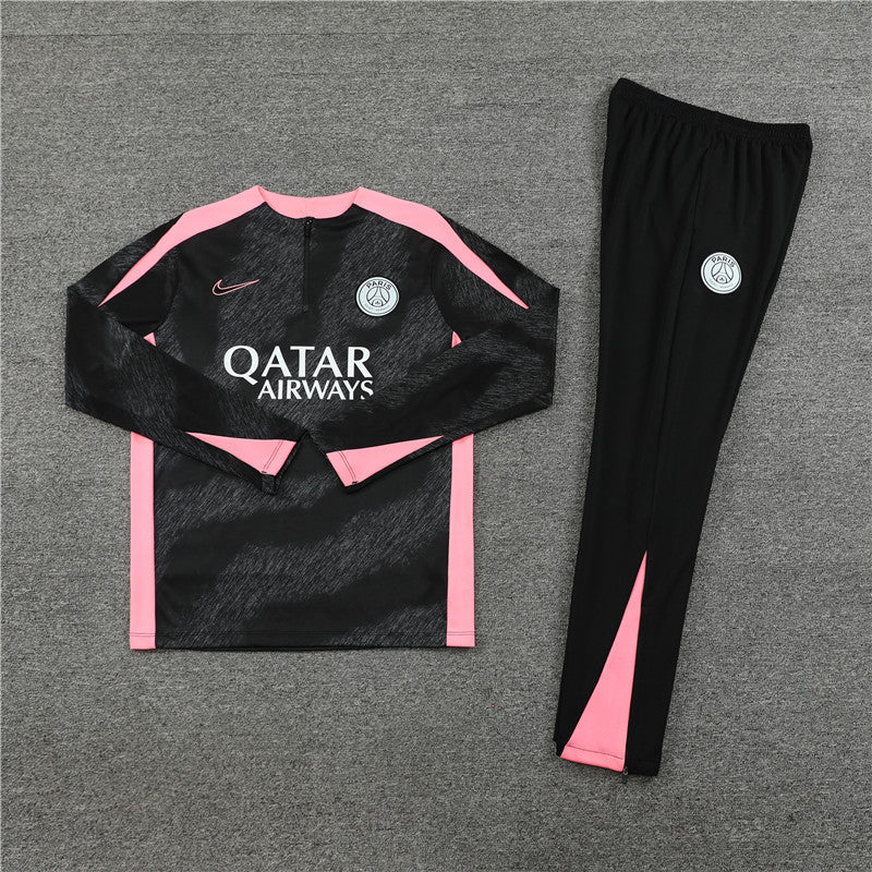 Buzo Completo PSG Negro Rosado