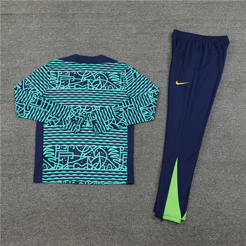 Buzo Completo Brasil Celeste Diseño