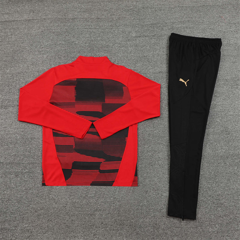 Buzo Completo AC Milán Diseño Rojo
