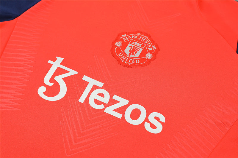 Buzo Completo Manchester United Rojo Azul