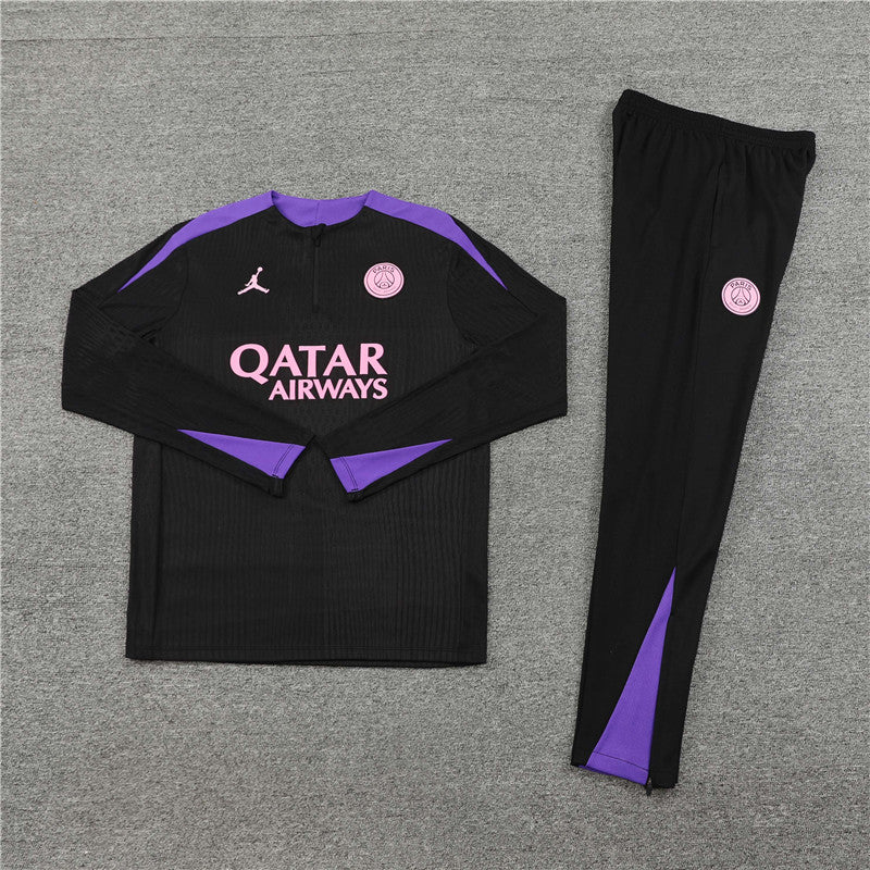 Buzo Completo PSG Negro Morado