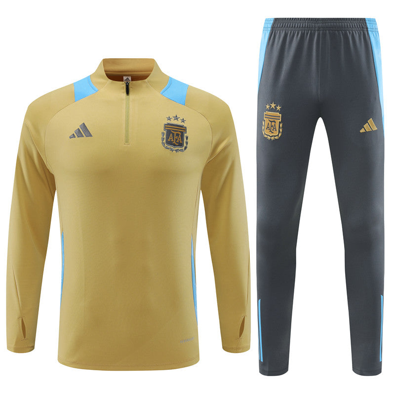 Buzo Completo Argentina Dorado