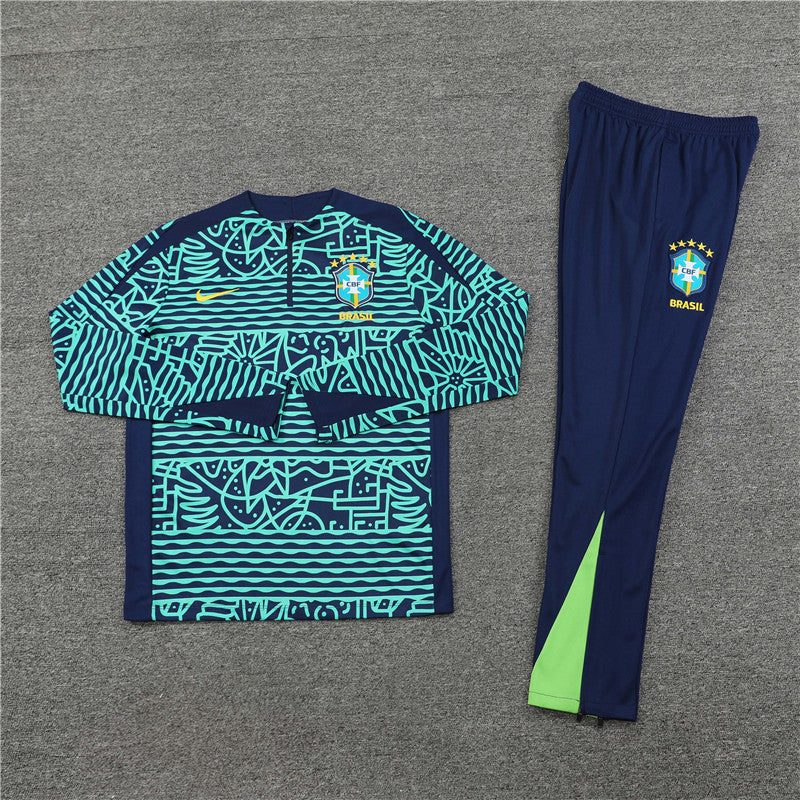 Buzo Completo Brasil Celeste Diseño