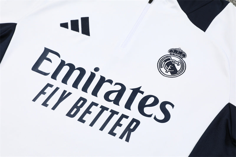 Buzo Completo Real Madrid Blanco Azul