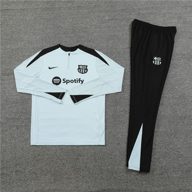 Buzo Completo FC Barcelona Blanco Negro