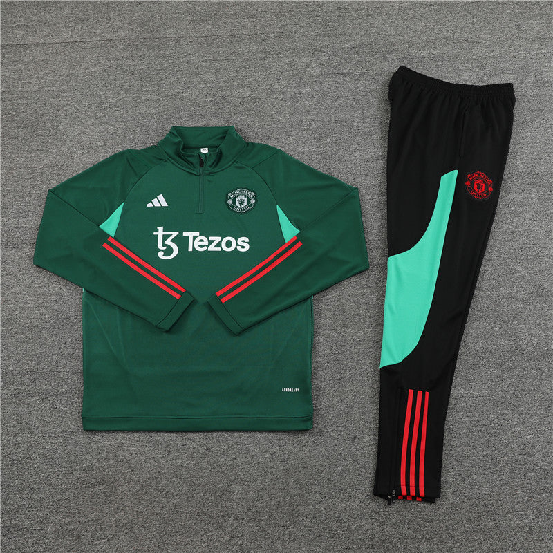Buzo Completo Manchester United Verde Oscuro