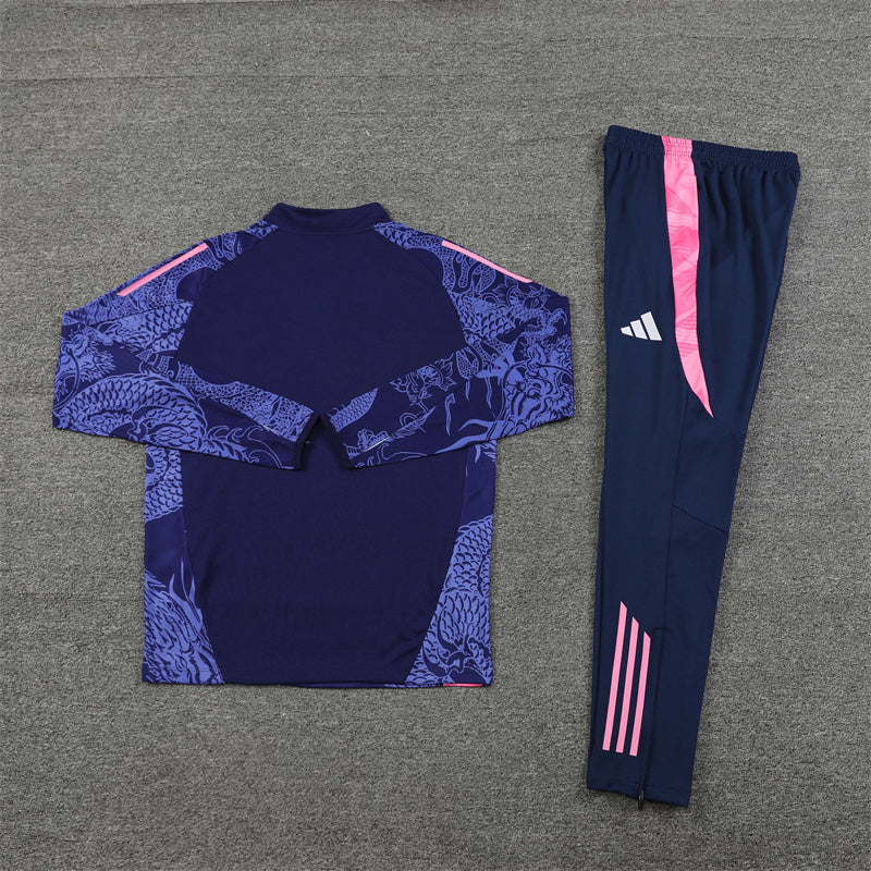 Buzo Completo Real Madrid Dragon Morado