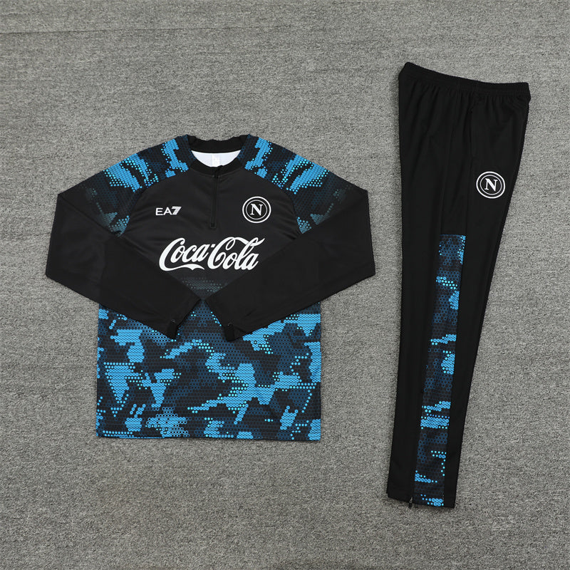 Buzo Completo Napoli Negro Diseño Azul