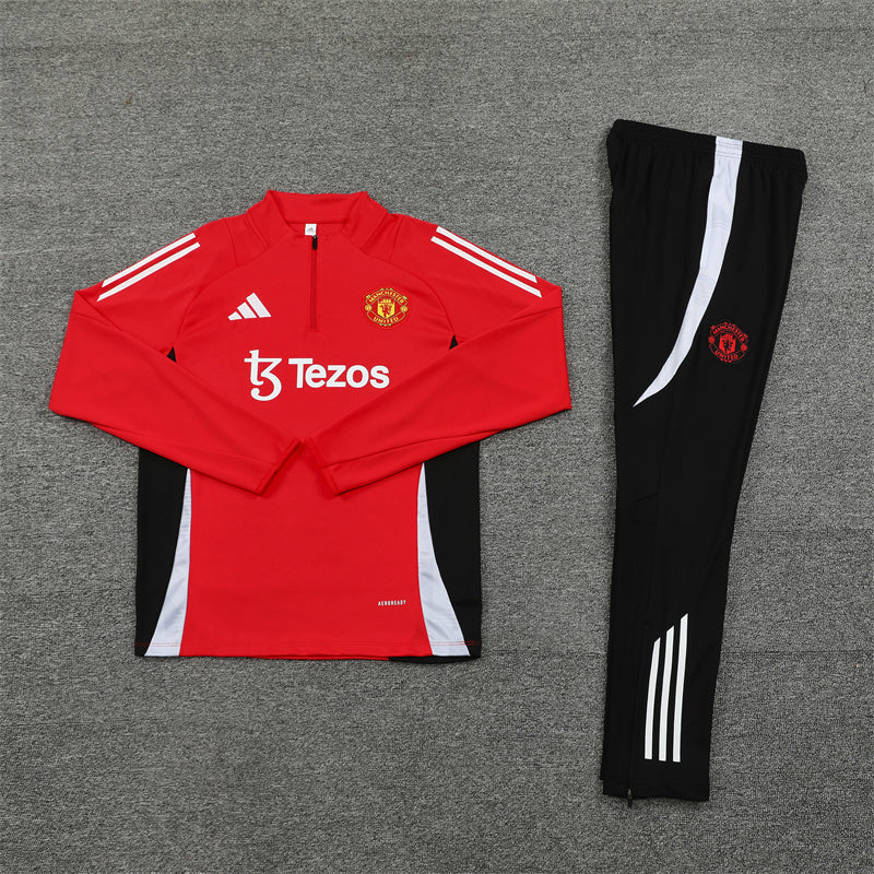Buzo Completo Manchester United Rojo Negro