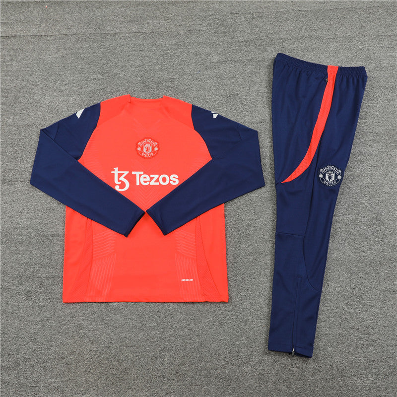 Buzo Completo Manchester United Rojo Azul