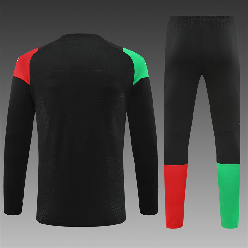 Buzo Completo Arsenal Negro Rojo y Verde