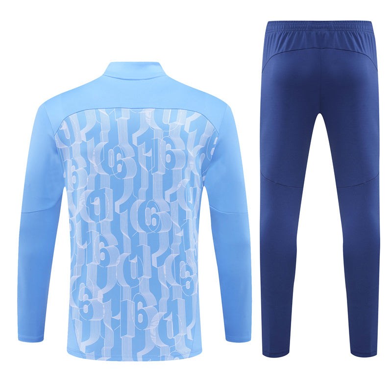 Buzo Completo Manchester City Azul Diseño Celeste