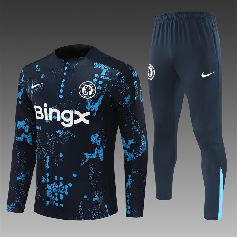 Buzo Completo Chelsea Diseño Celeste