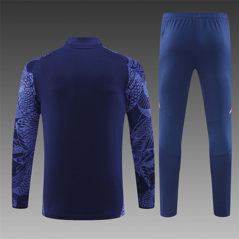 Buzo Completo Real Madrid Dragon Morado