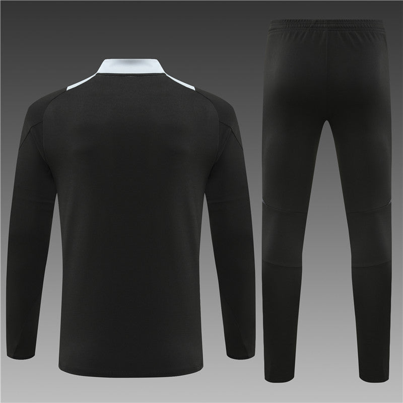 Buzo Completo Manchester United Negro Blanco