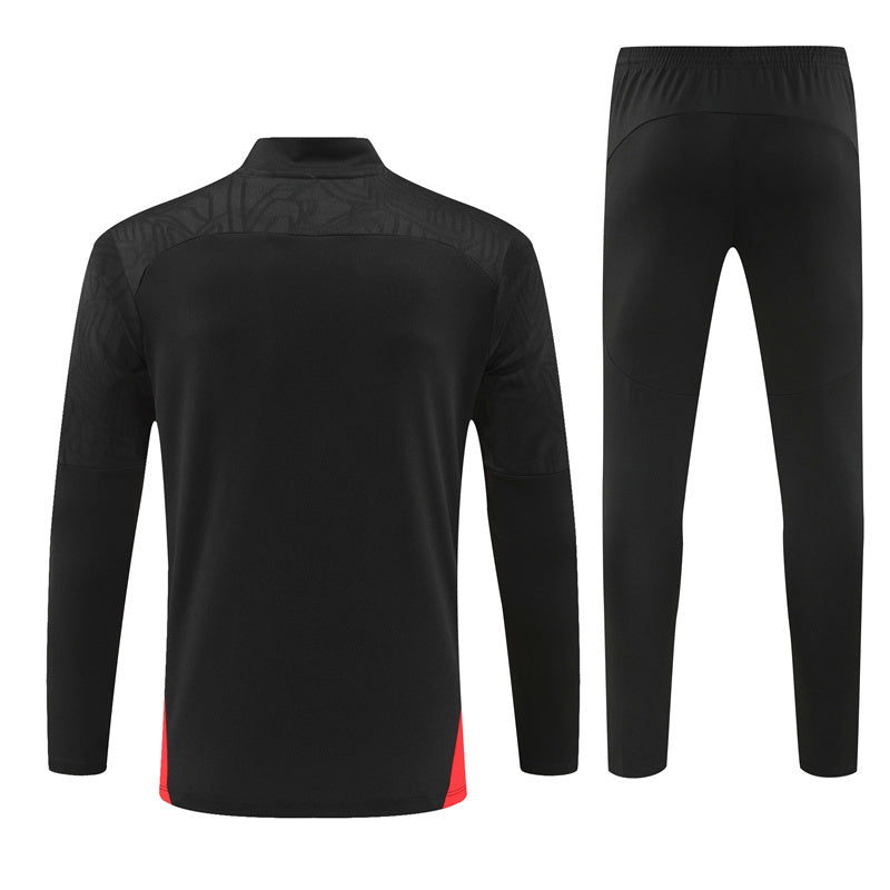 Buzo Completo AC Milán Negro Dorado