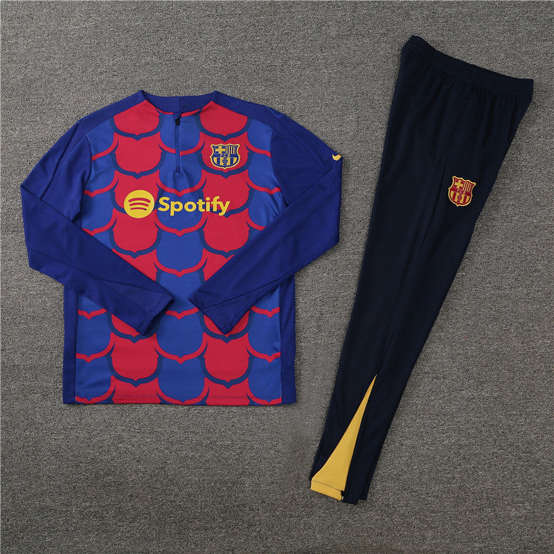 Buzo Completo FC Barcelona Azul Rojo