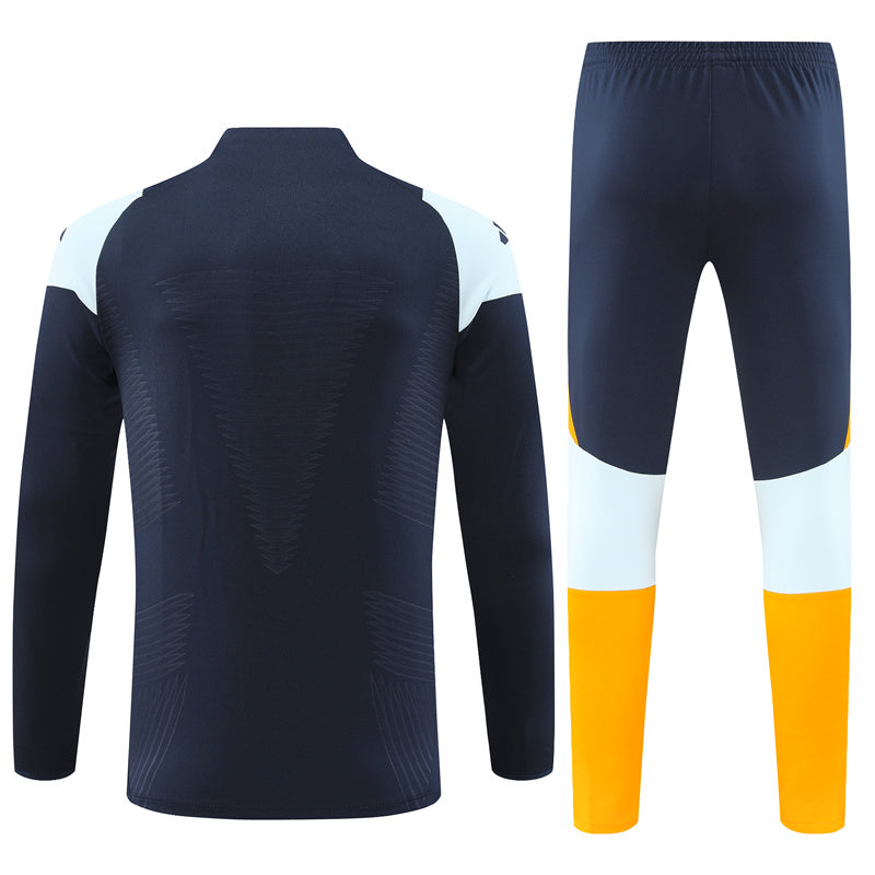 Buzo Completo Real Madrid Azul Diseño Blanco