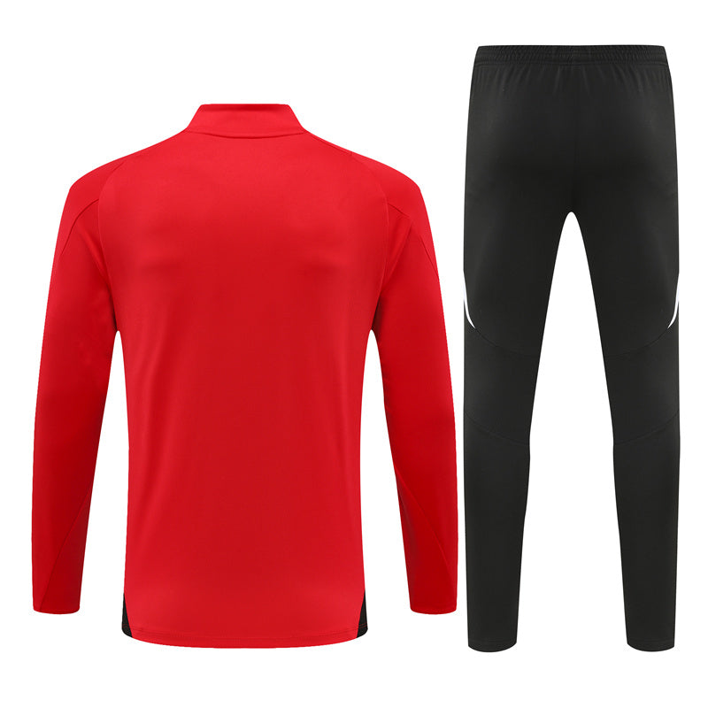 Buzo Completo Manchester United Rojo Negro