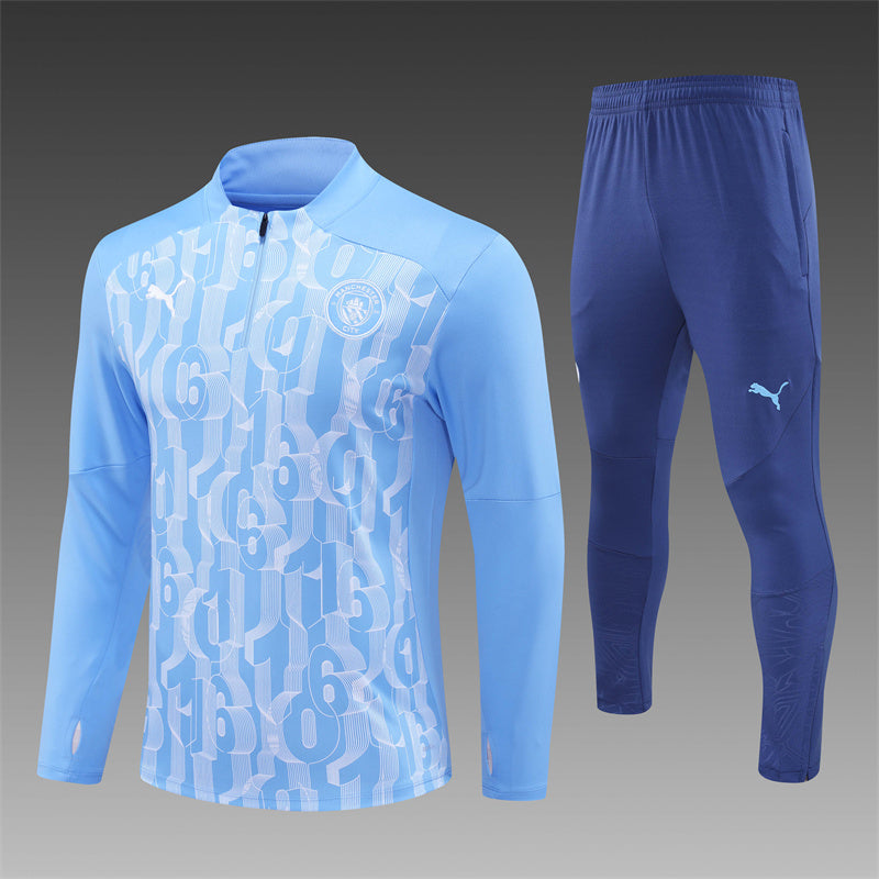 Buzo Completo Manchester City Azul Diseño Celeste