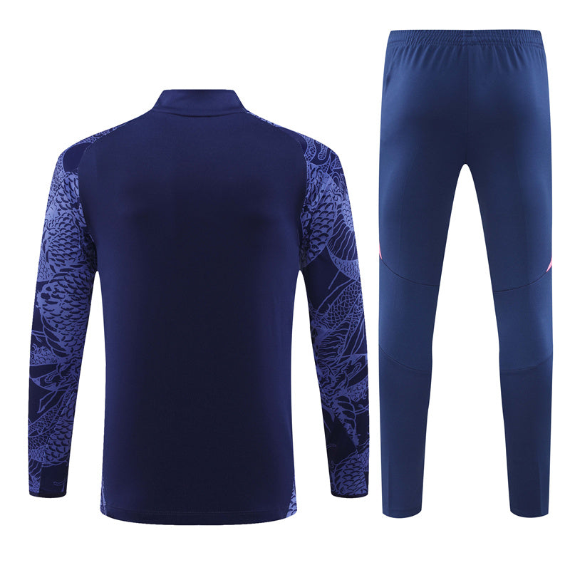 Buzo Completo Real Madrid Dragon Morado
