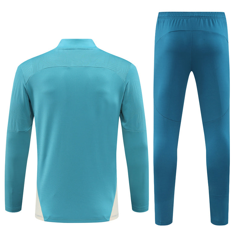 Buzo Completo Marsella Cyan Blanco