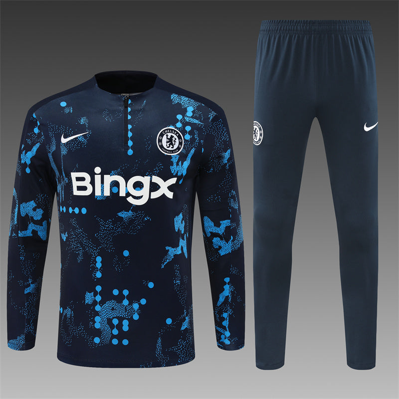 Buzo Completo Chelsea Diseño Celeste