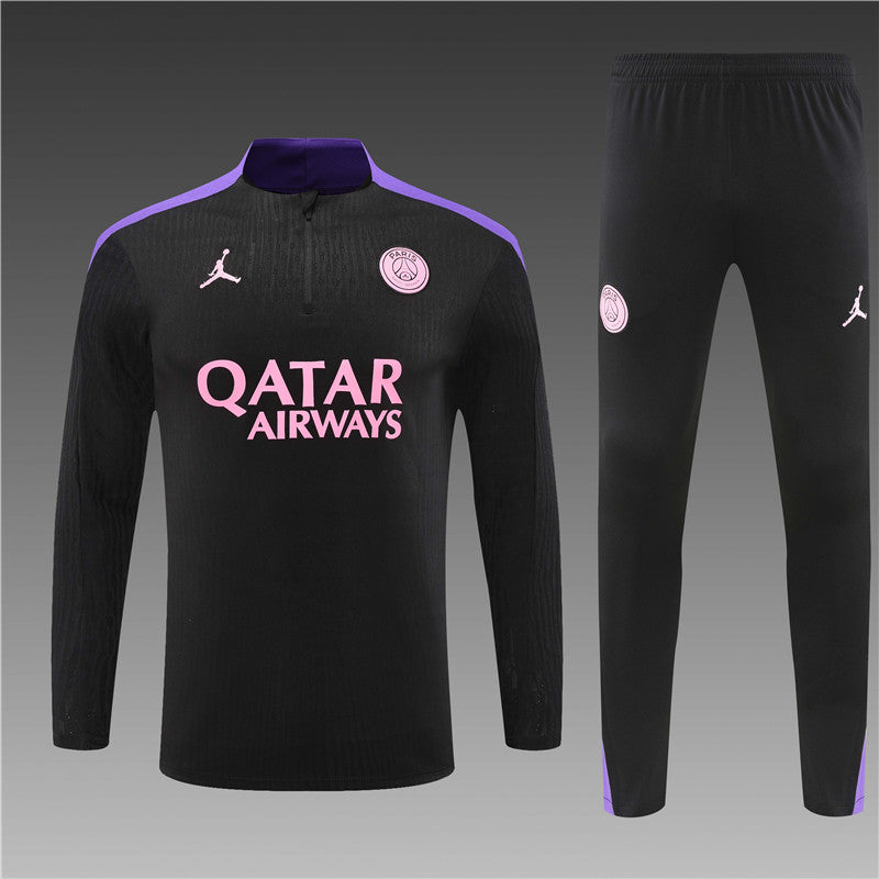 Buzo Completo PSG Negro Morado