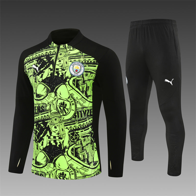 Buzo Completo Manchester City Diseño Verde
