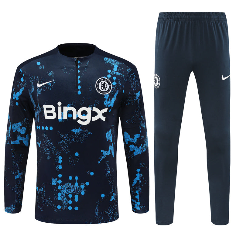 Buzo Completo Chelsea Diseño Celeste