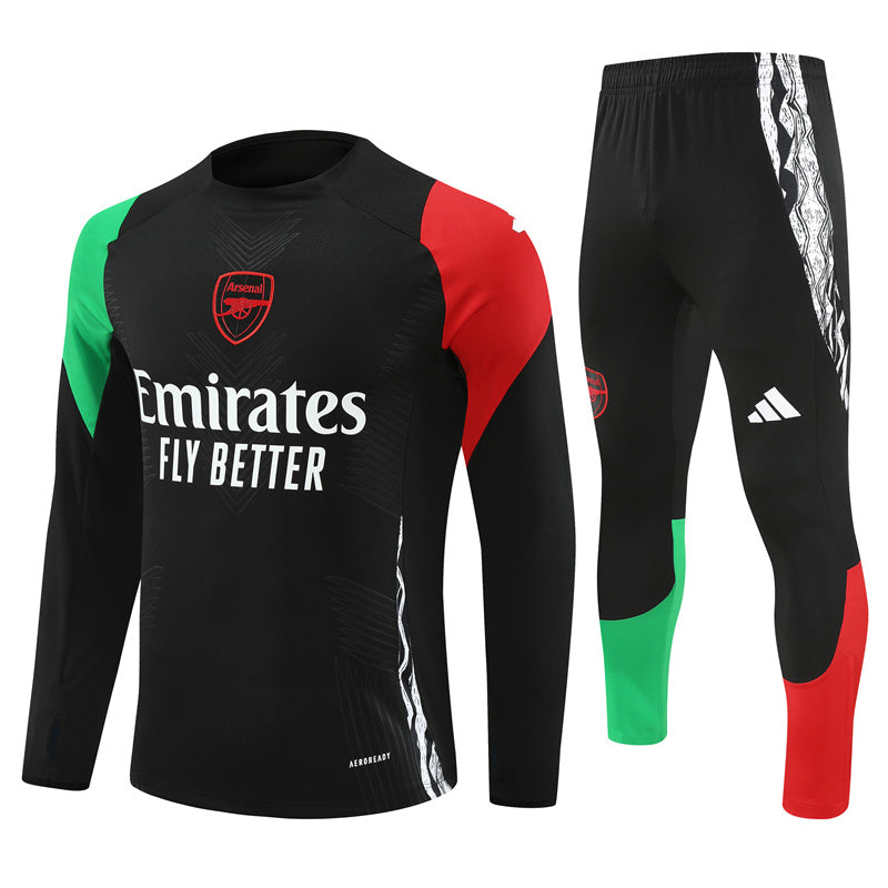 Buzo Completo Arsenal Negro Rojo y Verde
