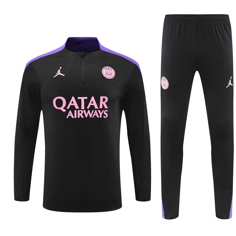 Buzo Completo PSG Negro Morado