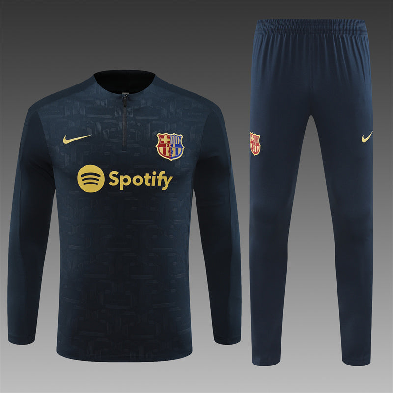 Buzo Completo FC Barcelona Diseño Negro