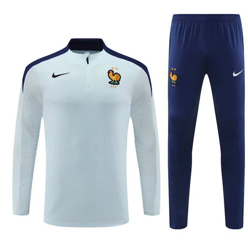 Buzo Completo Francia Blanco Azul