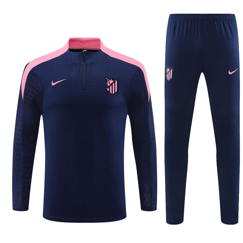 Buzo Completo Atlético de Madrid Azul Rosado