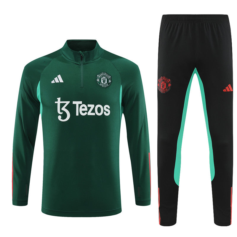 Buzo Completo Manchester United Verde Oscuro