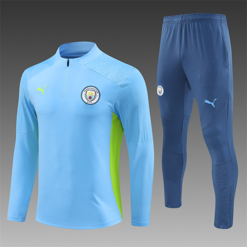 Buzo Completo Manchester City Celeste Verde