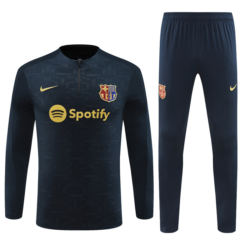 Buzo Completo FC Barcelona Diseño Negro