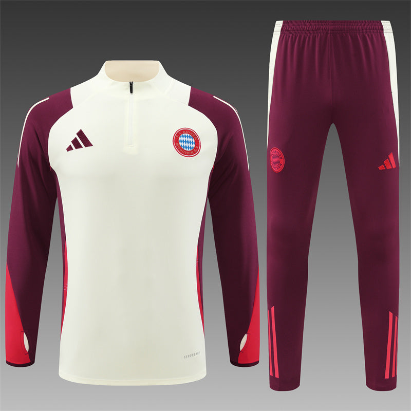 Buzo Completo Bayern Munich Blanco Burdeo