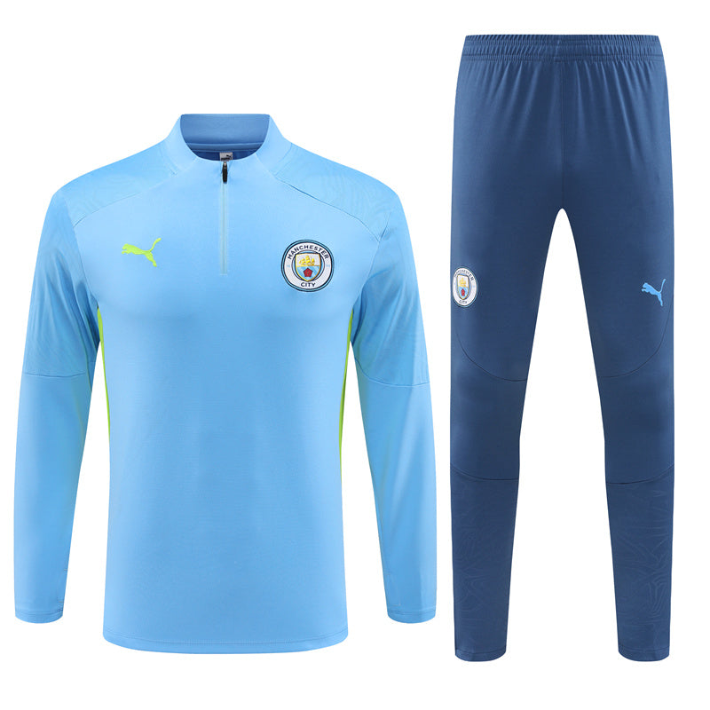 Buzo Completo Manchester City Celeste Verde