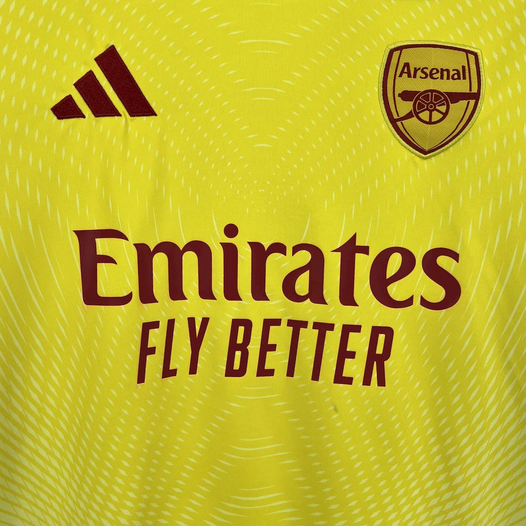 Arsenal Portero Amarillo 2025/26 Versión Fan