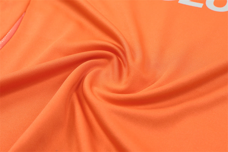 Buzo Completo Manchester United Naranja Azul