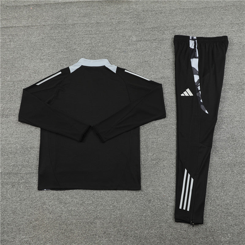 Buzo Completo Manchester United Negro Blanco