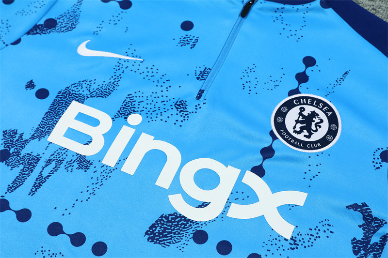 Buzo Completo Chelsea Celeste Azul