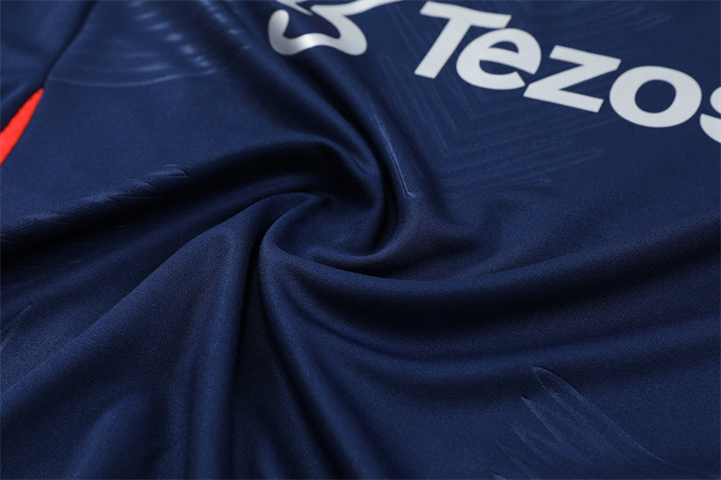 Buzo Completo Manchester United Azul Rojo