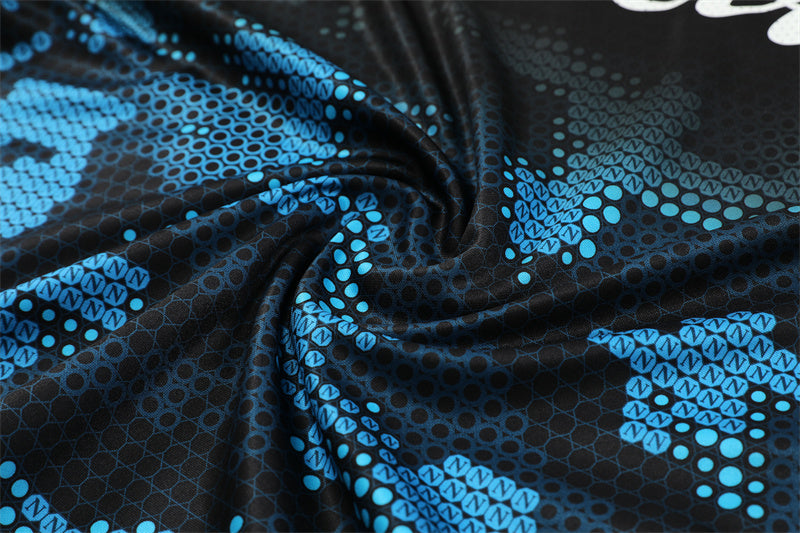 Buzo Completo Napoli Negro Diseño Azul