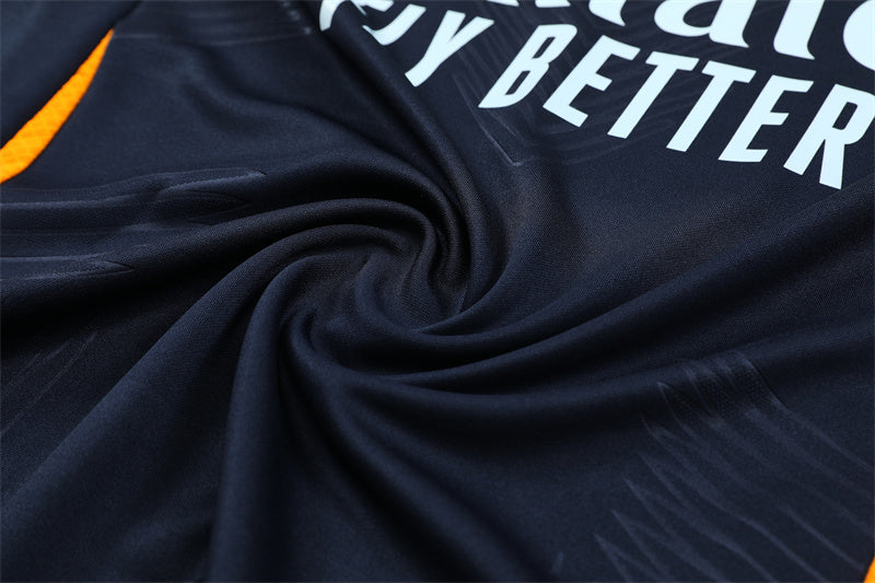 Buzo Completo Real Madrid Azul Diseño Blanco